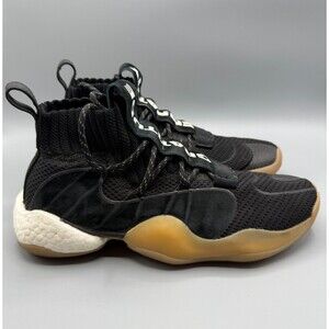 Adidas Mens Crazy BYW PRD Pharrell Black Gum Basketball Shoes Size 10
